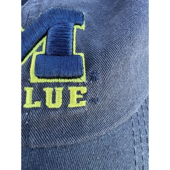 Vintage 90s Top of the World Michigan Wolverines embroidered 3D blue adjustable - Picture 3 of 13